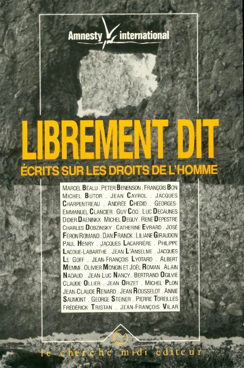 Livrenpoche : Librement dit - Amnesty International - Livre