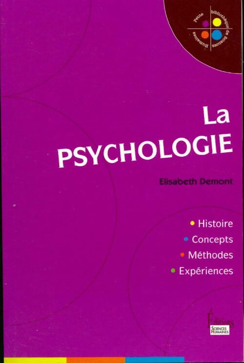 Livrenpoche : La psychologie - Elisabeth Demont - Livre