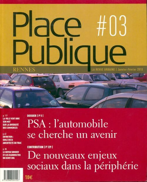 Place publique Rennes n°3 - Collectif -  Place publique Rennes - Livre
