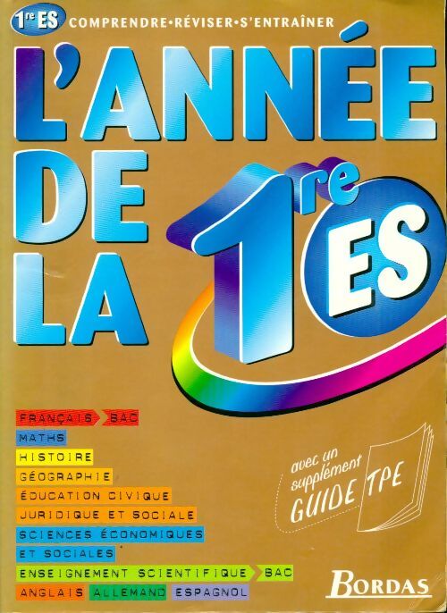 Livrenpoche : L'année de la 1ère ES - Odile Mainet - Livre