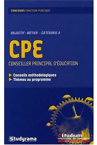 Livrenpoche : CPE. Conseiller Principal d'Education, catégorie A - Collectif - Livre