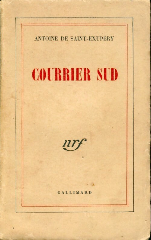 Livrenpoche : Courrier Sud - Antoine De Saint Exupéry - Livre