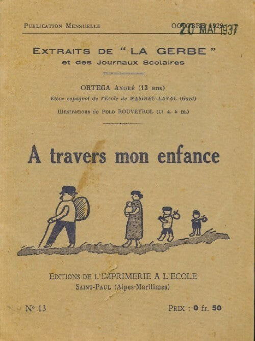 Livrenpoche : A travers mon enfance - Collectif - Livre
