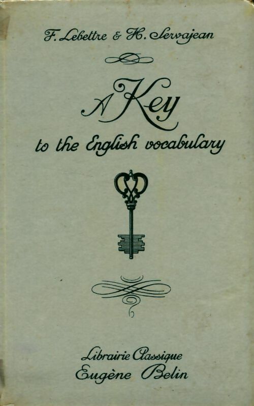 A key to the english vocabulary - Collectif -  Belin GF - Livre
