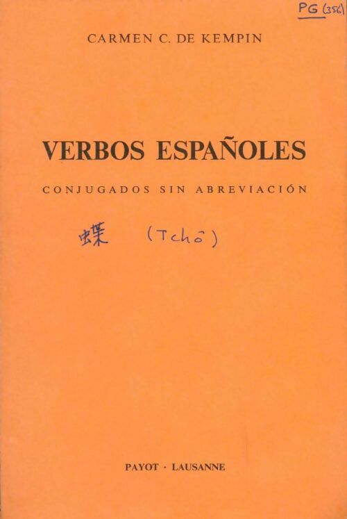 Livrenpoche : Verbos españoles - Carmen C. De Kempin - Livre