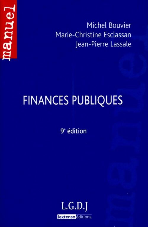 Livrenpoche : Finances publiques - Michel Bouvier - Livre