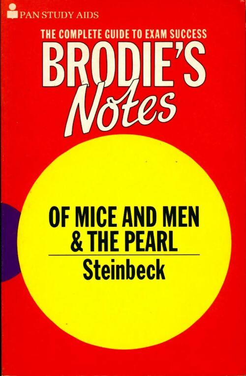 Of mice and men & the pearl - Steinbeck - Graham Handley -  Pan study aid - Livre
