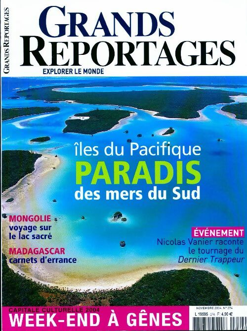 Livrenpoche : Grands reportages n°274 : Iles du Pacifique, paradis des mers du sud - Collectif - Livre