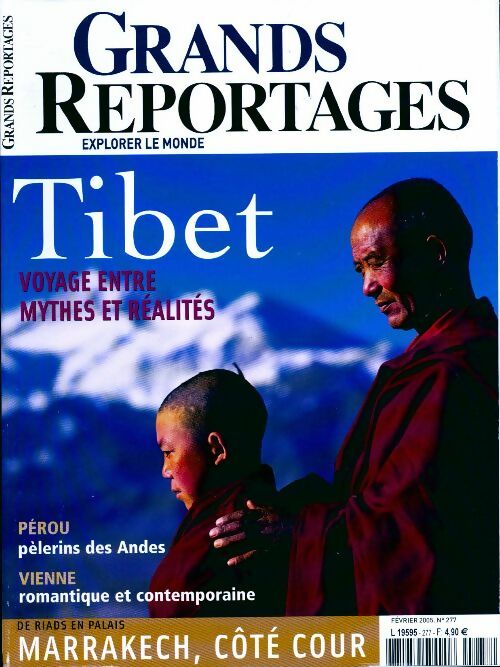 Livrenpoche : Grands reportages n°277 : Tibet, voyage entre mythes et réalités - Collectif - Livre