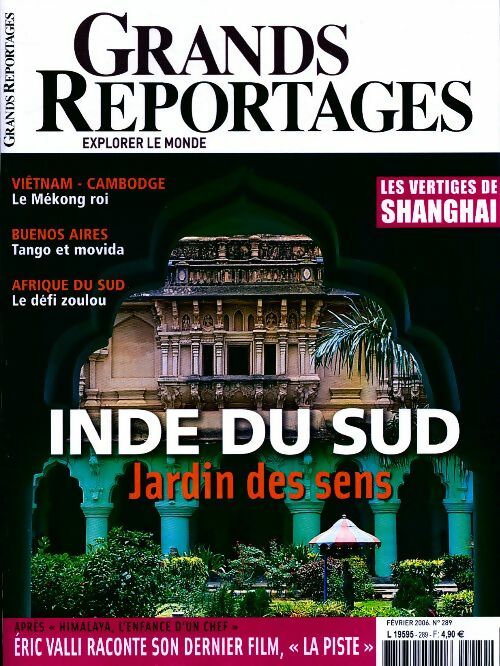 Livrenpoche : Grands reportages n°289 : Inde du sud, jardin des sens - Collectif - Livre