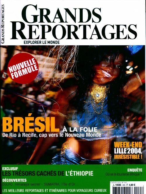 Livrenpoche : Grands reportages n°265 : Brésil à la folie - Collectif - Livre