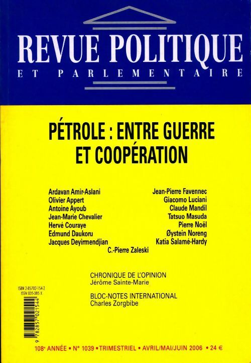 Livrenpoche : Pétrole : entre guerre et coopération - Collectif - Livre