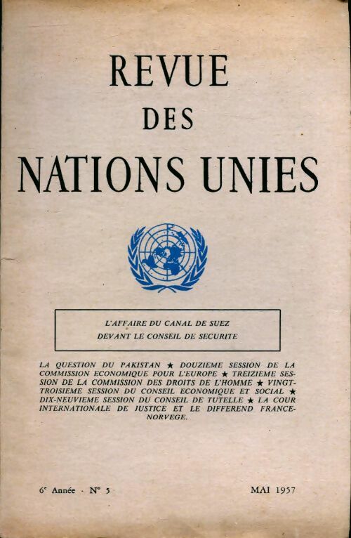 Livrenpoche : L'affaire du canal de Suez devant le conseil de sécurité - Collectif - Livre