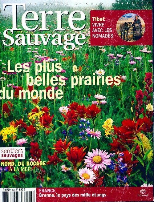 Livrenpoche : Terre sauvage n°183 : Les plus belles prairies du monde - Collectif - Livre