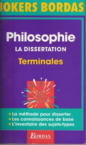Livrenpoche : Philosophie Terminales. La dissertation - Pena Ruiz - Livre