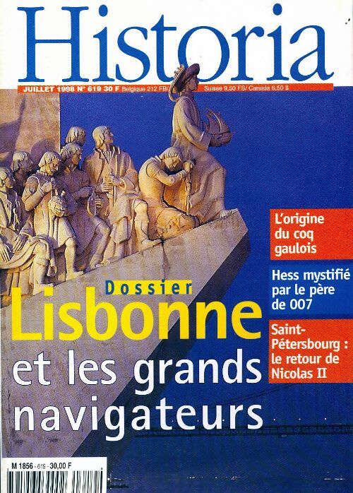Historia n°619 : Lisbonne et les grands navigateurs - Collectif -  Historia - Livre