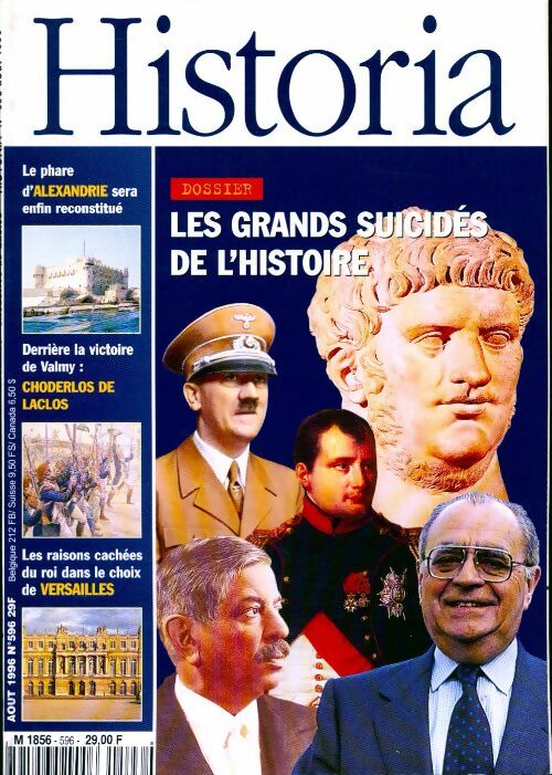 Livrenpoche : Historia n°596 : Les grands suicidés de l'Histoire - Collectif - Livre