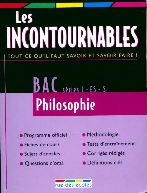 Livrenpoche : Philosophie Terminales L, ES, S - Collectif - Livre