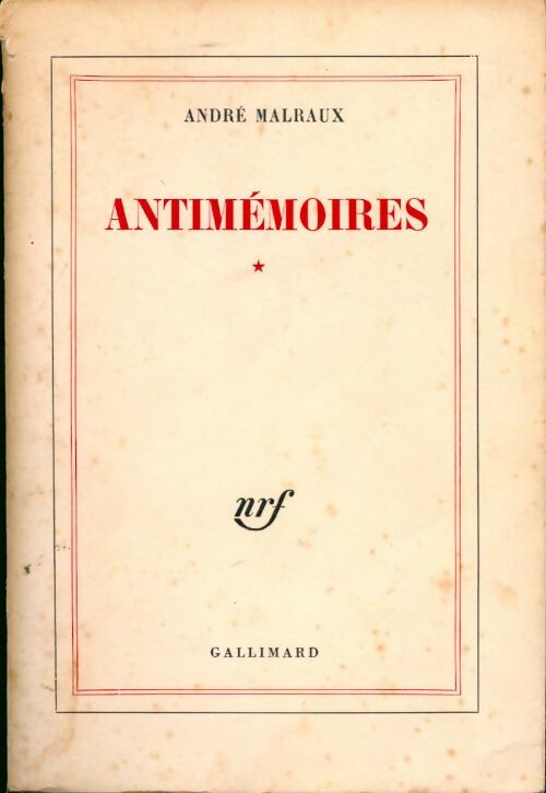 Livrenpoche : Antimémoires - André Malraux - Livre