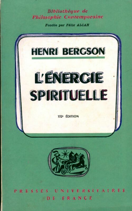 Livrenpoche : L'Energie spirituelle - Henri Bergson - Livre