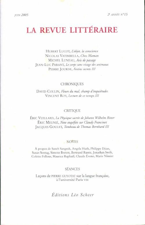 Livrenpoche : La revue littéraire n° 15 - Collectif - Livre
