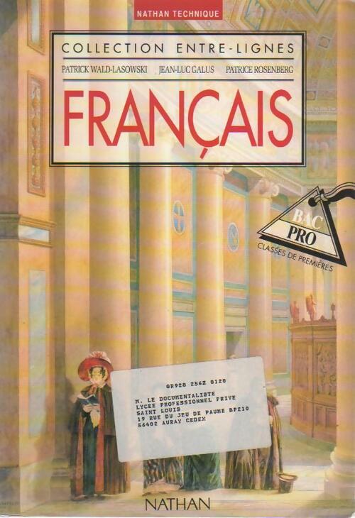 Livrenpoche : Français 1ère Bac Pro - Patrick Wald Lasowski - Livre