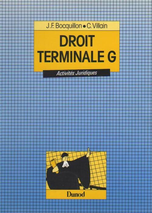 Livrenpoche : Droit Terminale G - Jean-François Bocquillon - Livre