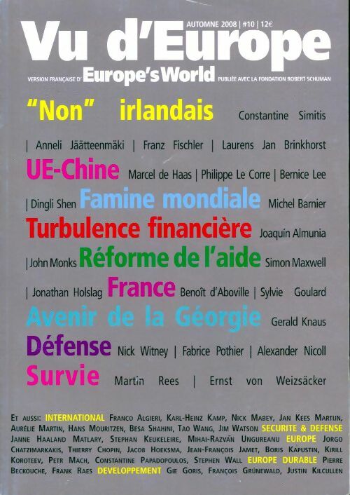 Livrenpoche : Vue d'Europe n°10 - Collectif - Livre