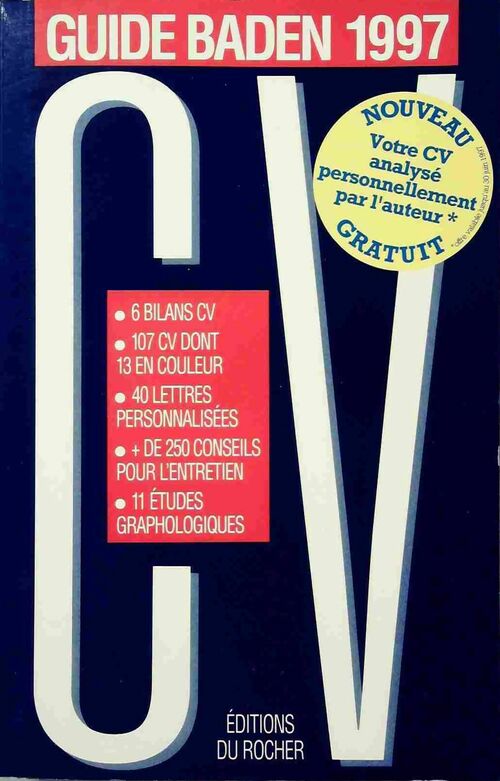Livrenpoche : CV : Guide baden 1997 - Alain Baden - Livre