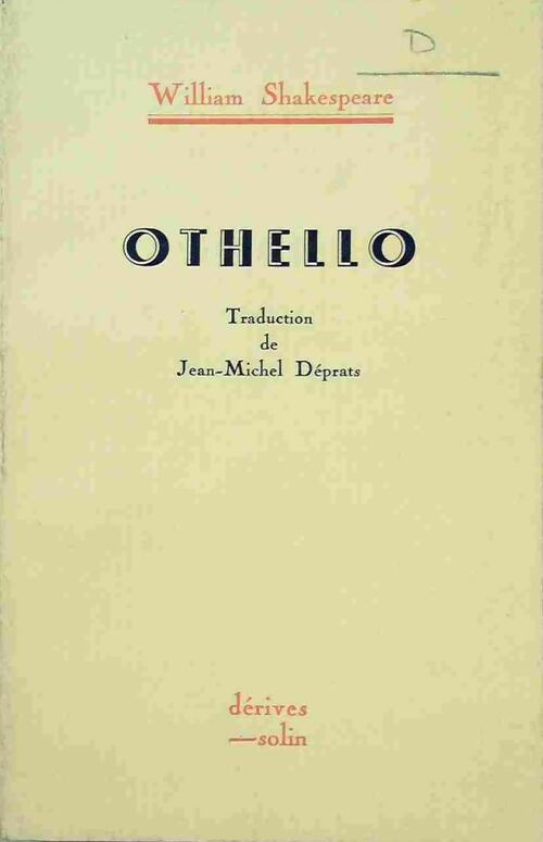 Livrenpoche : Othello - William Shakespeare, William-Shakespeare - Livre