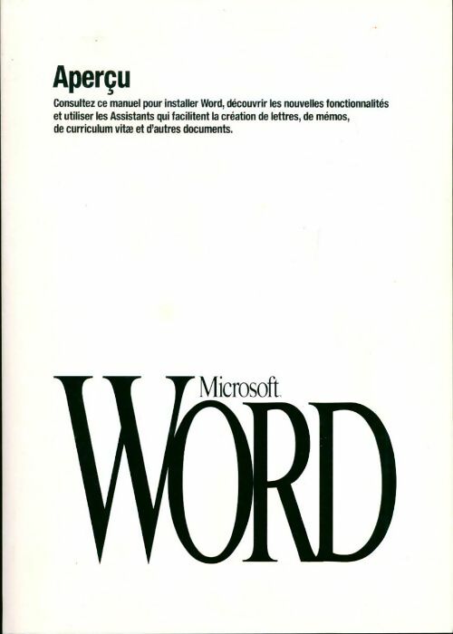 Livrenpoche : Microsoft Word aperçu - Microsoft - Livre