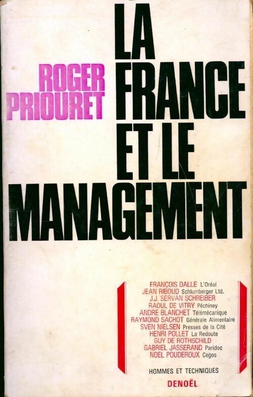 Livrenpoche : La France et le management - Roger Priouret - Livre