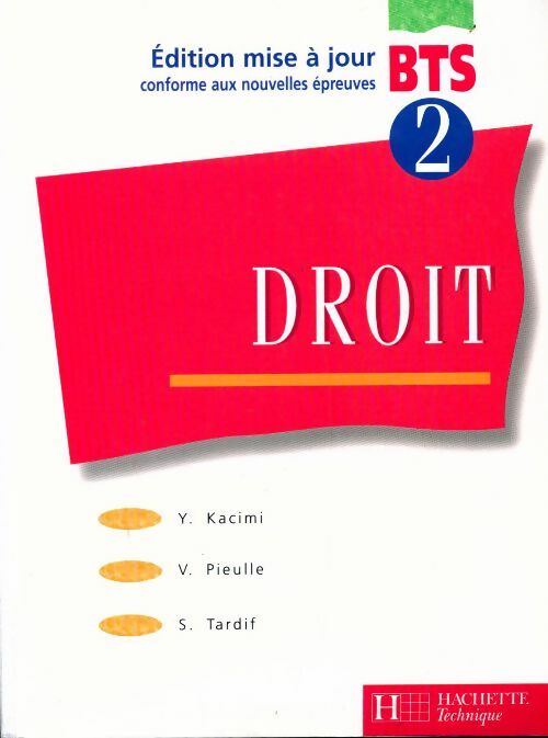 Livrenpoche : Droit BTS - Y. Kacimi - Livre