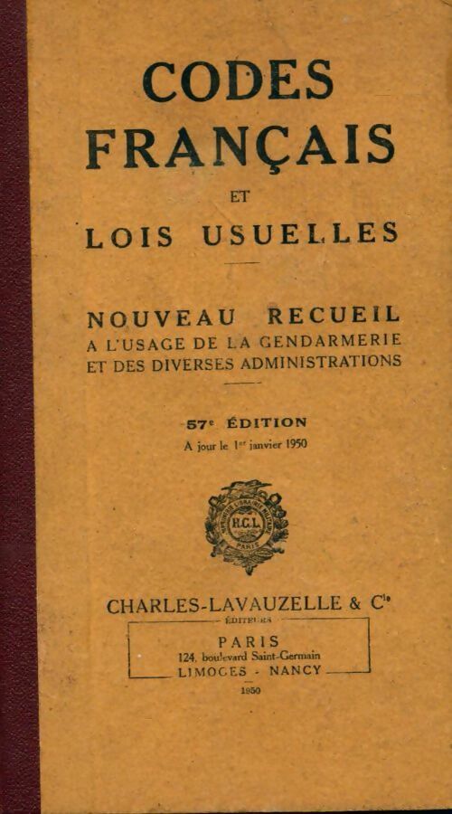 Livrenpoche : Codes français et lois usuelles - Collectif - Livre