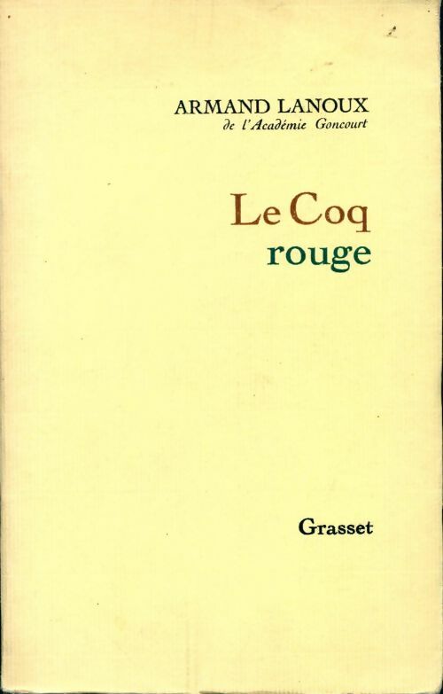 Livrenpoche : Le coq rouge - Armand Lanoux - Livre