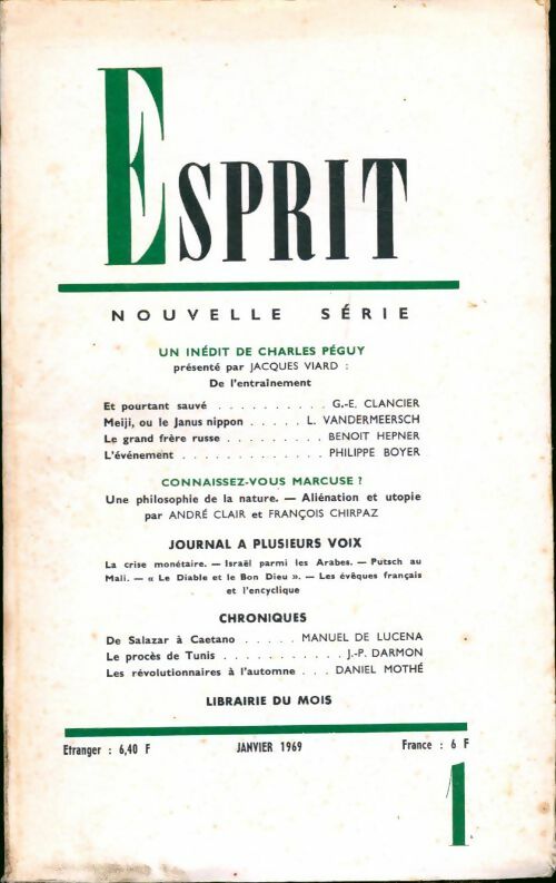 Livrenpoche : Esprit nouvelle série n°1 - Collectif - Livre