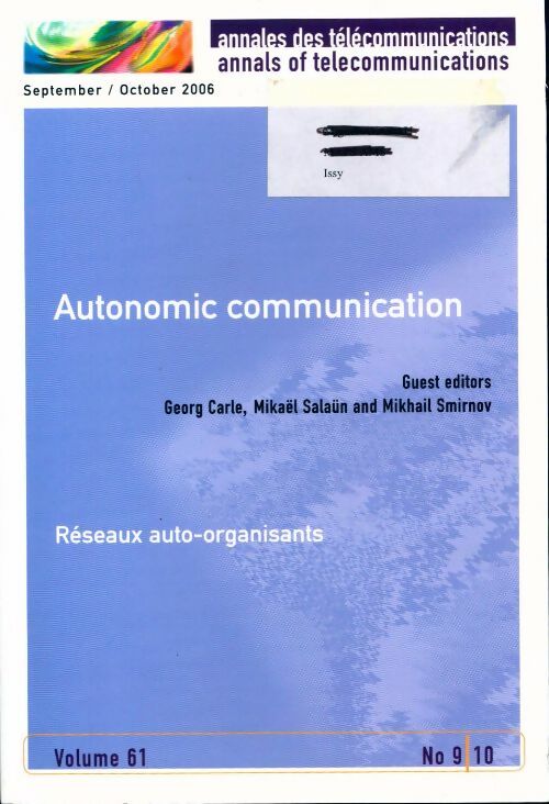 Livrenpoche : Autonomic communication - Collectif - Livre