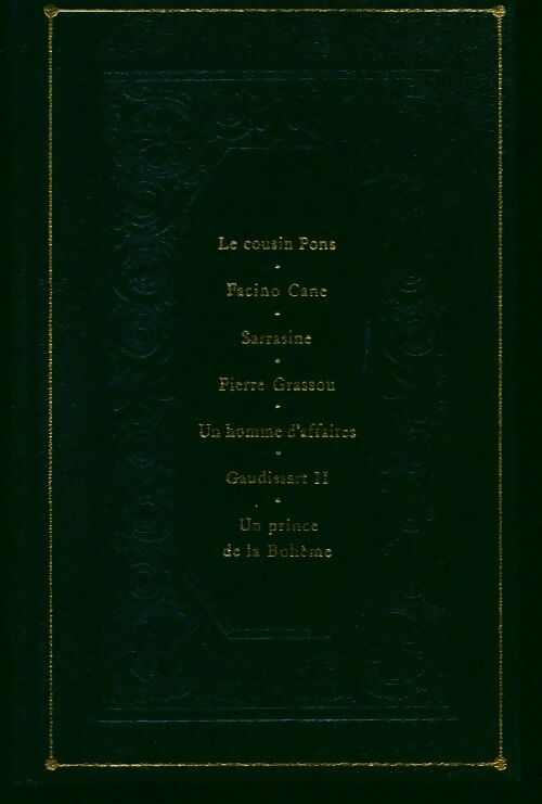 Livrenpoche : La comédie humaine Tome XVI : Le cousin Pons / Facino Gane / Sarrasine / ... - Honoré De Balzac - Livre