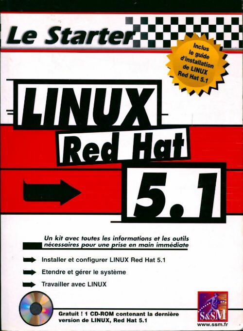 Livrenpoche : Le starter linux red hat 5.1. avec CD-ROM - Collectif - Livre