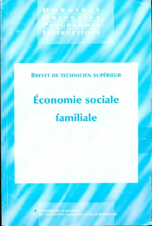 Livrenpoche : Brevet de technicien supérieur, économie sociale familiale - Collectif - Livre
