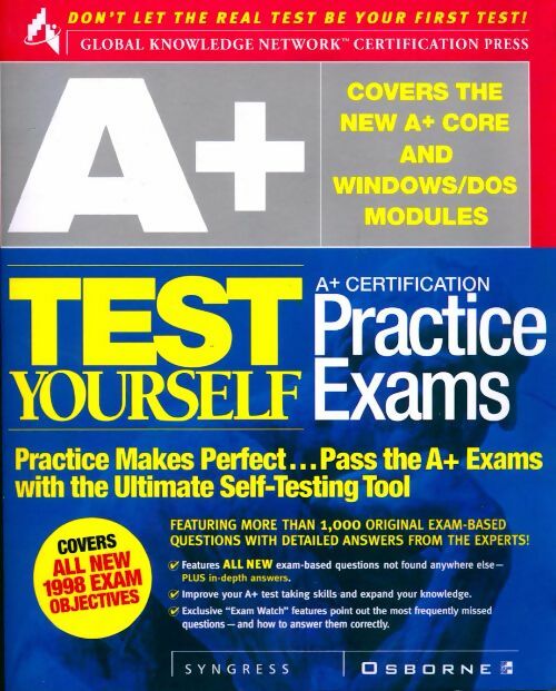 Livrenpoche : A+ certification test yourself practice exams - Collectif - Livre