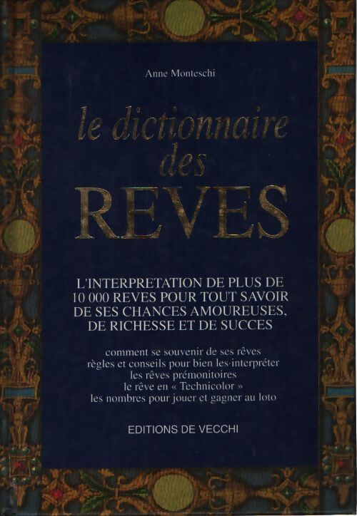Le dictionnaire des rêves - Anne Monteschi - Livre