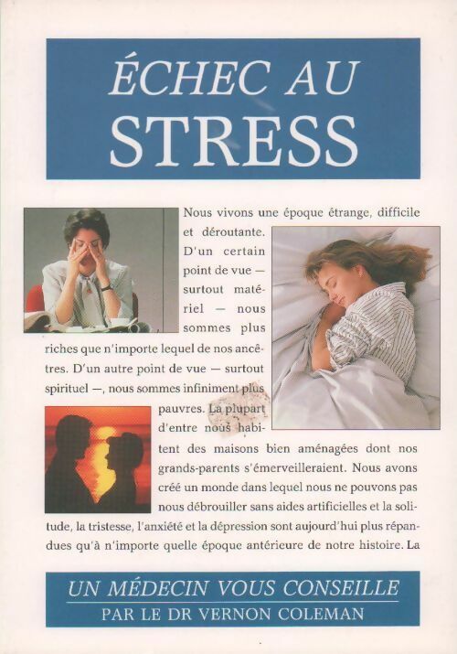 Livrenpoche : Echec au stress - Vernon Coleman - Livre