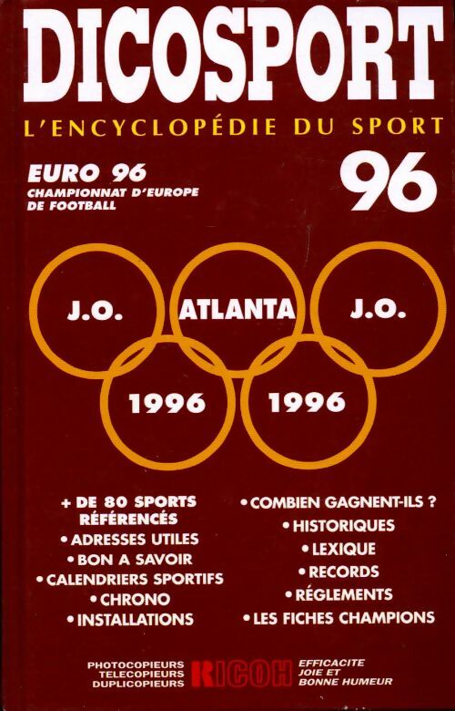 Livrenpoche : Dicosport 1996 - l'encyclopédie du sport - Collectif - Livre