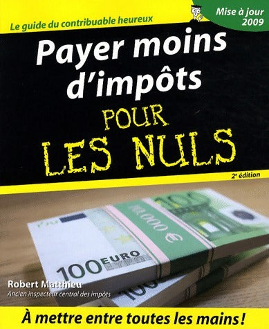 Livrenpoche : Payer moins d'impôts - Robert Matthieu - Livre