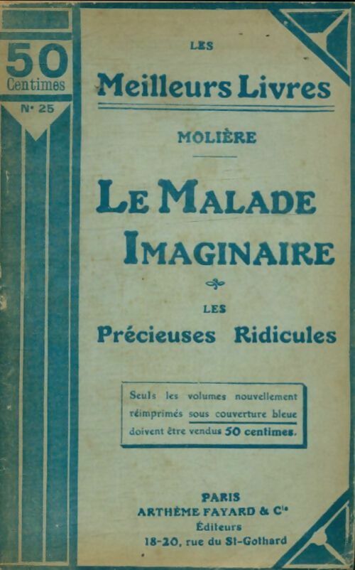 Livrenpoche : Le malade imaginaire / Les précieuses ridicules - Molière - Livre