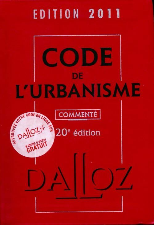 Livrenpoche : Code de l'urbanisme commenté  2011 - Collectif - Livre