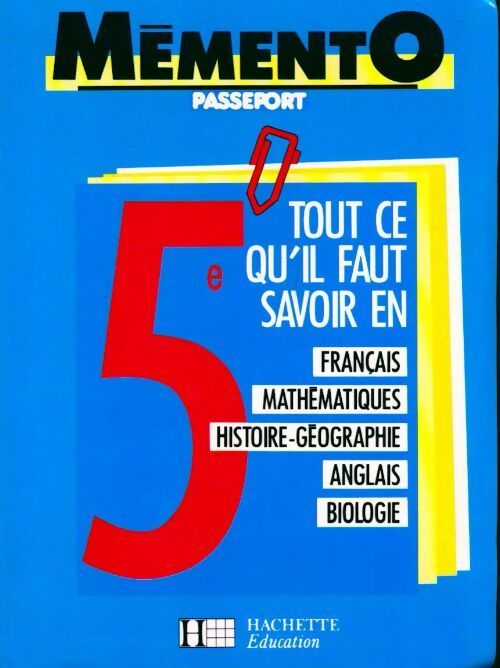 Livrenpoche : Mémento 5e - Collectif - Livre