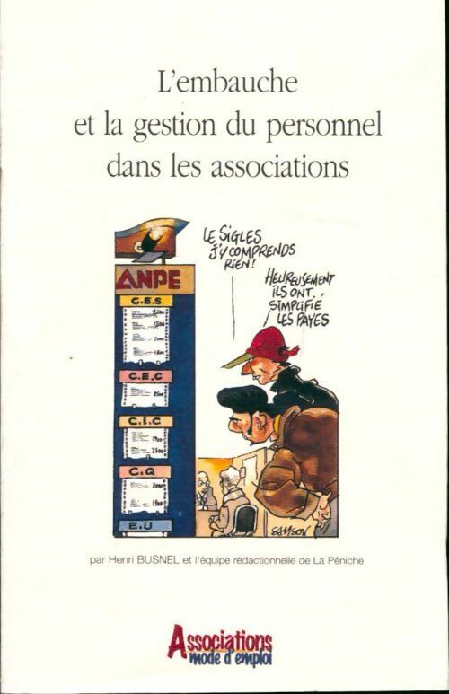 Livrenpoche : L'embauche et la gestion du personnel dans les associations - Henri Busnel - Livre