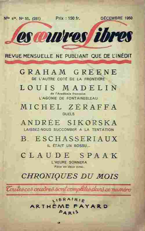 Livrenpoche : De l'autre coté de la frontière  / L'agonie de Fontainebleau / Il etait un bossu... / ... - Collectif - Livre